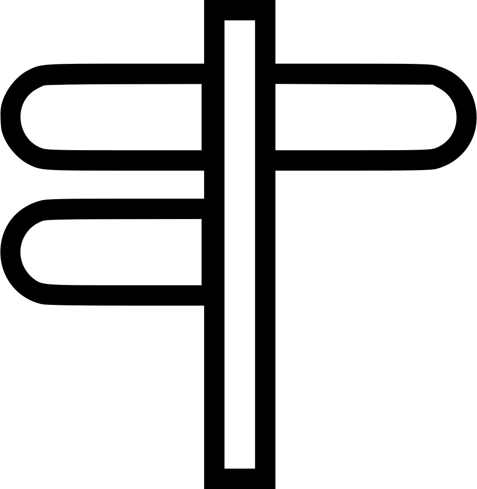 Street Signs Iii - Cross (956x980), Png Download