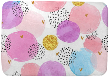 Abstract Celebration Background With Watercolor Circles - Watercolor Painting (400x400), Png Download