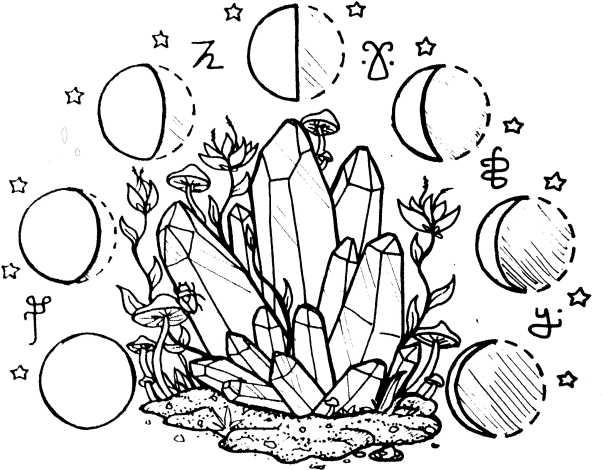 Crystal Ball - Transparent Crystal Drawing (640x608), Png Download