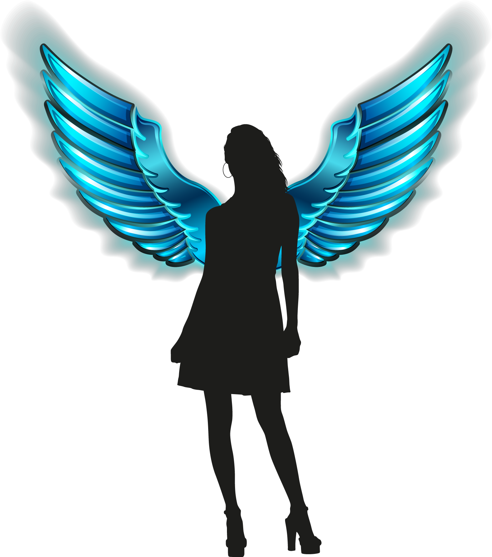 Share This Article - Png Tatto Angel (1582x1786), Png Download