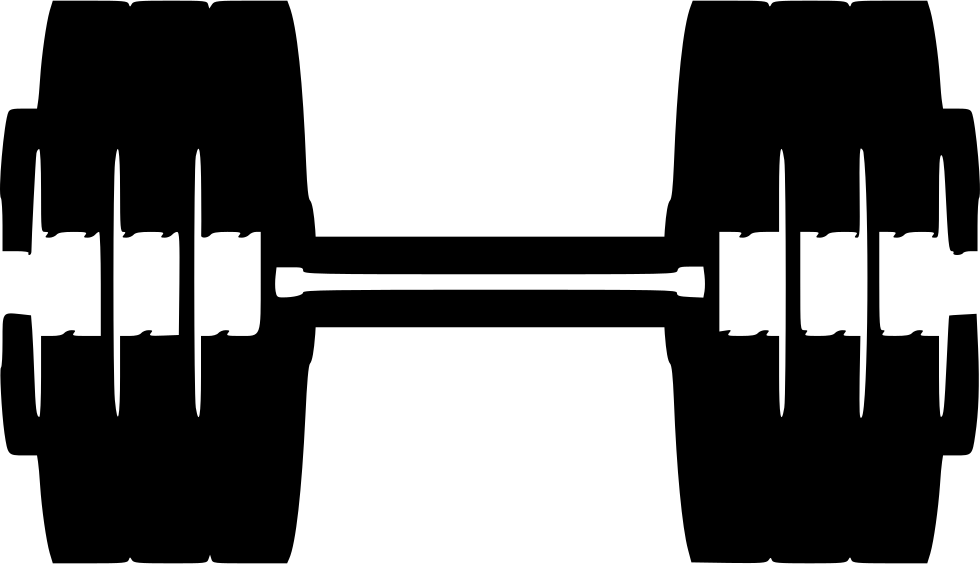 Dumbell Dumbbell Sport Gym Svg Png Icon Free Download - Dumbbell Sticker (980x564), Png Download