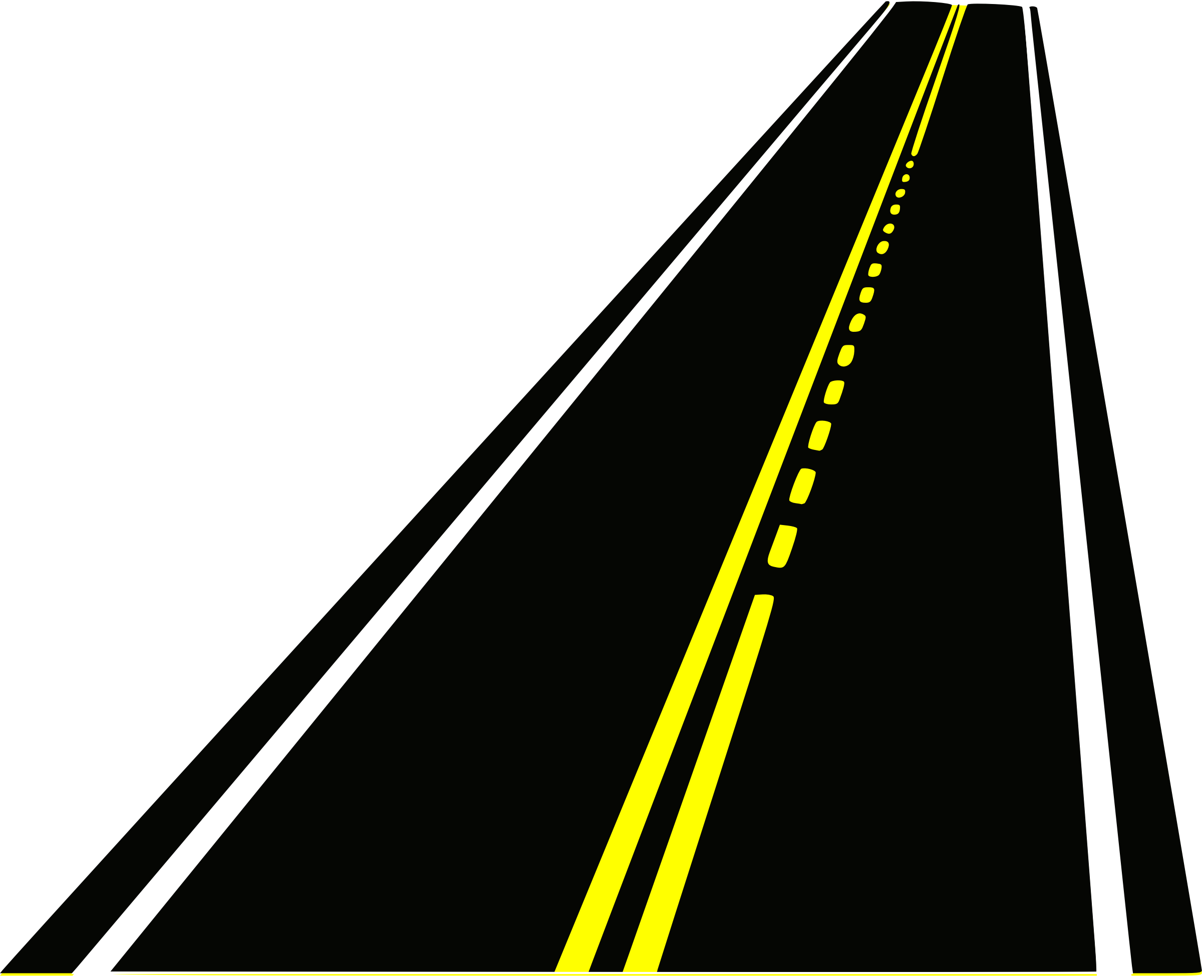 Clipart Road Signs Uk Images On Page - Road With Cars Clipart (2400x1950), Png Download
