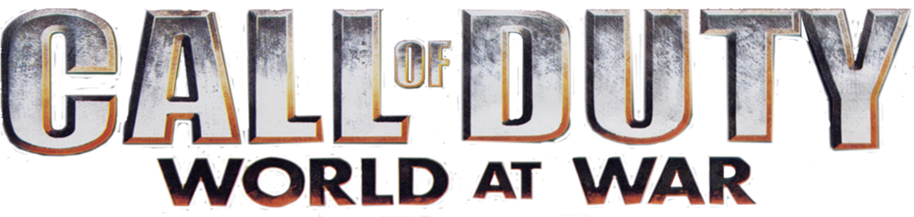Picture - Call Of Duty World At War Logo (1028x245), Png Download