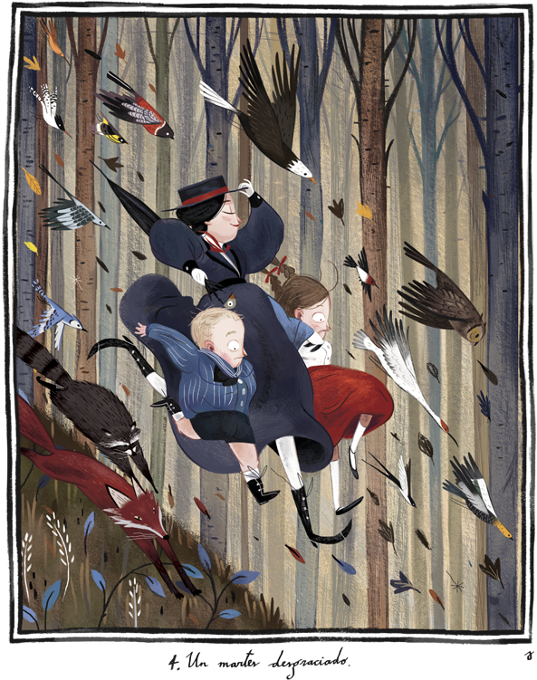 Mary Poppins Painting Mary Poppins Julia Sardá Illustration - Julia Sarda Mary Poppins (768x886), Png Download