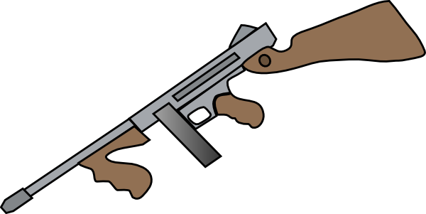 Shotgun Clipart Png - Cartoon World War 2 Gun (600x301), Png Download