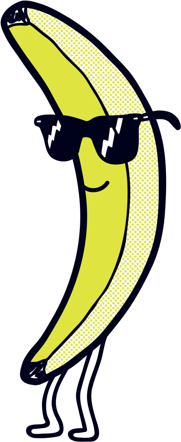 Cool Banana (2048x2048), Png Download