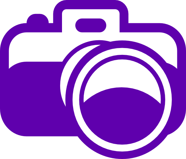 Camera Clipart Black And White (600x513), Png Download