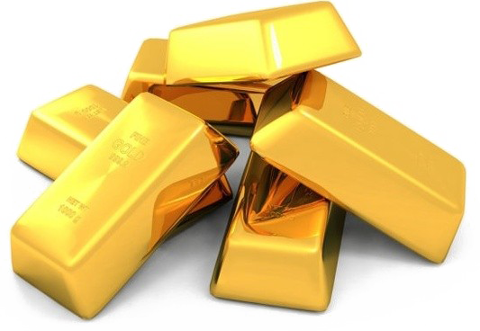 Gold Bricks Png Image - Gold Bricks Png (533x368), Png Download