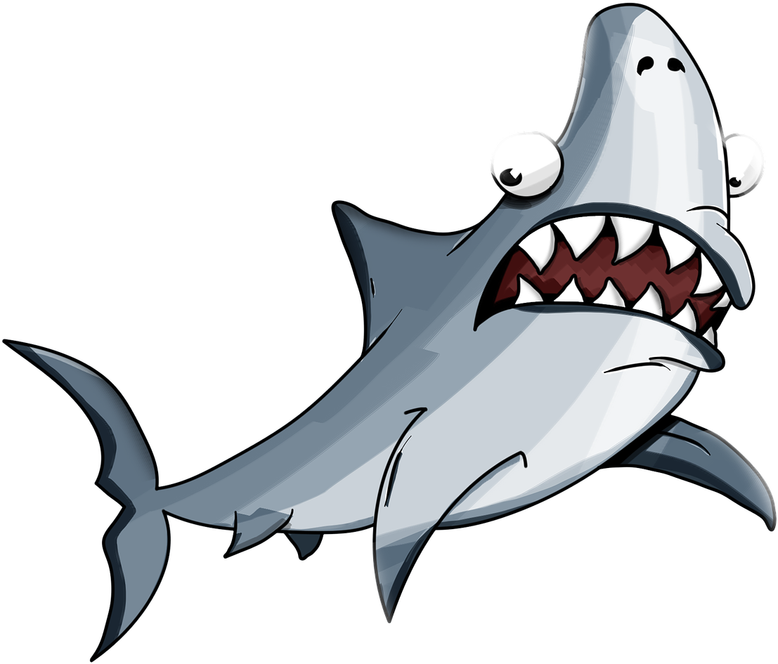 Tiburon Blanco Comics (1280x960), Png Download