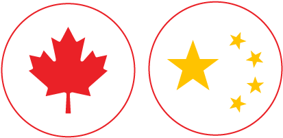 Canada-china Bilateral Relations - Canada Flag (560x280), Png Download