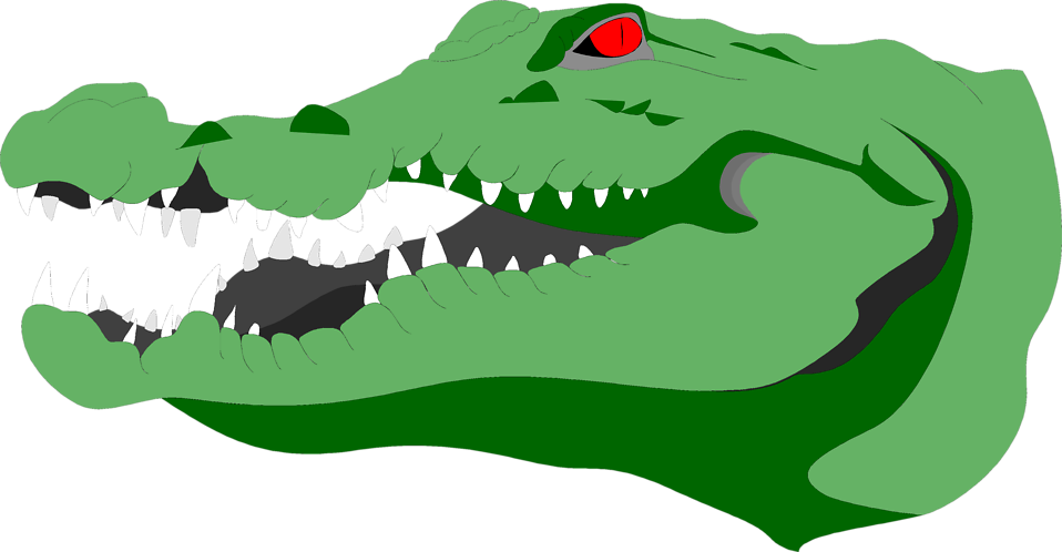 Picture Freeuse Stock Crocodile In Water Stunning Happy - Crocodile Head No Background (958x498), Png Download