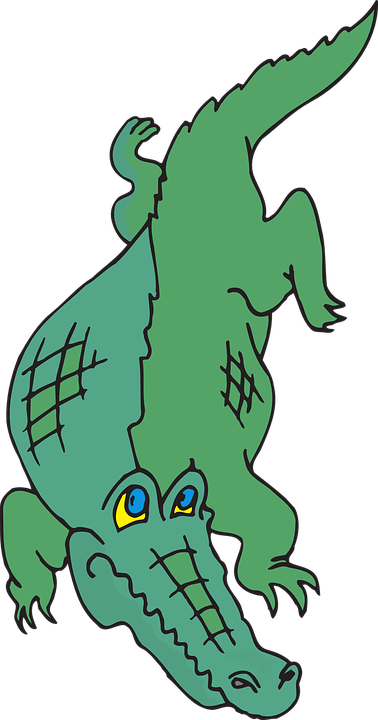 Claws Clipart Aligator - Cartoon Alligators Png (378x720), Png Download