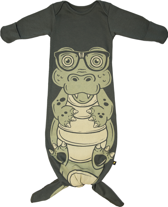 Electrik Kidz Knotted Gown Aligator - Stoere Jongens Slaapzak (960x720), Png Download