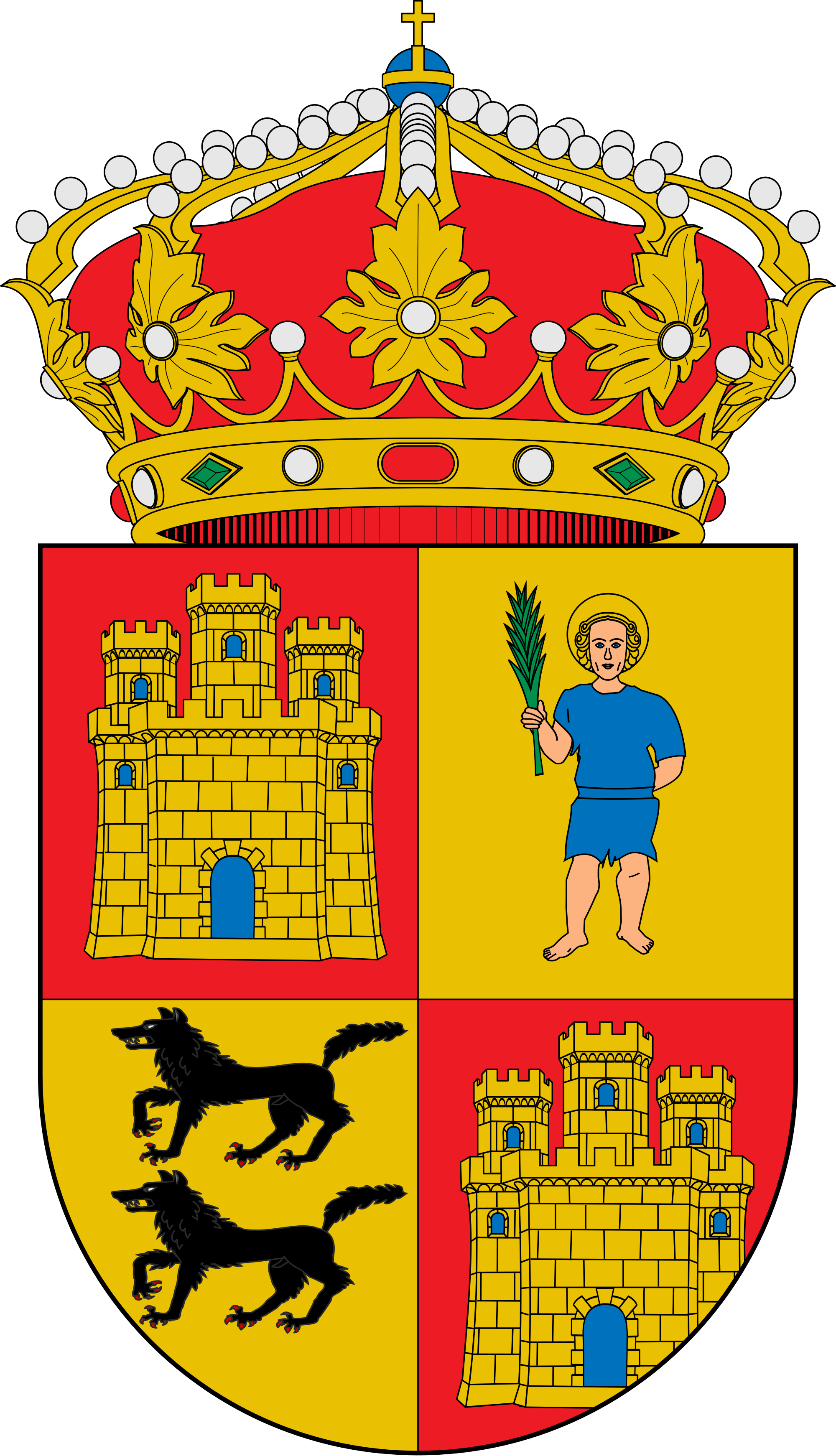 Open - Escudo Huerta De Rey (2000x3484), Png Download