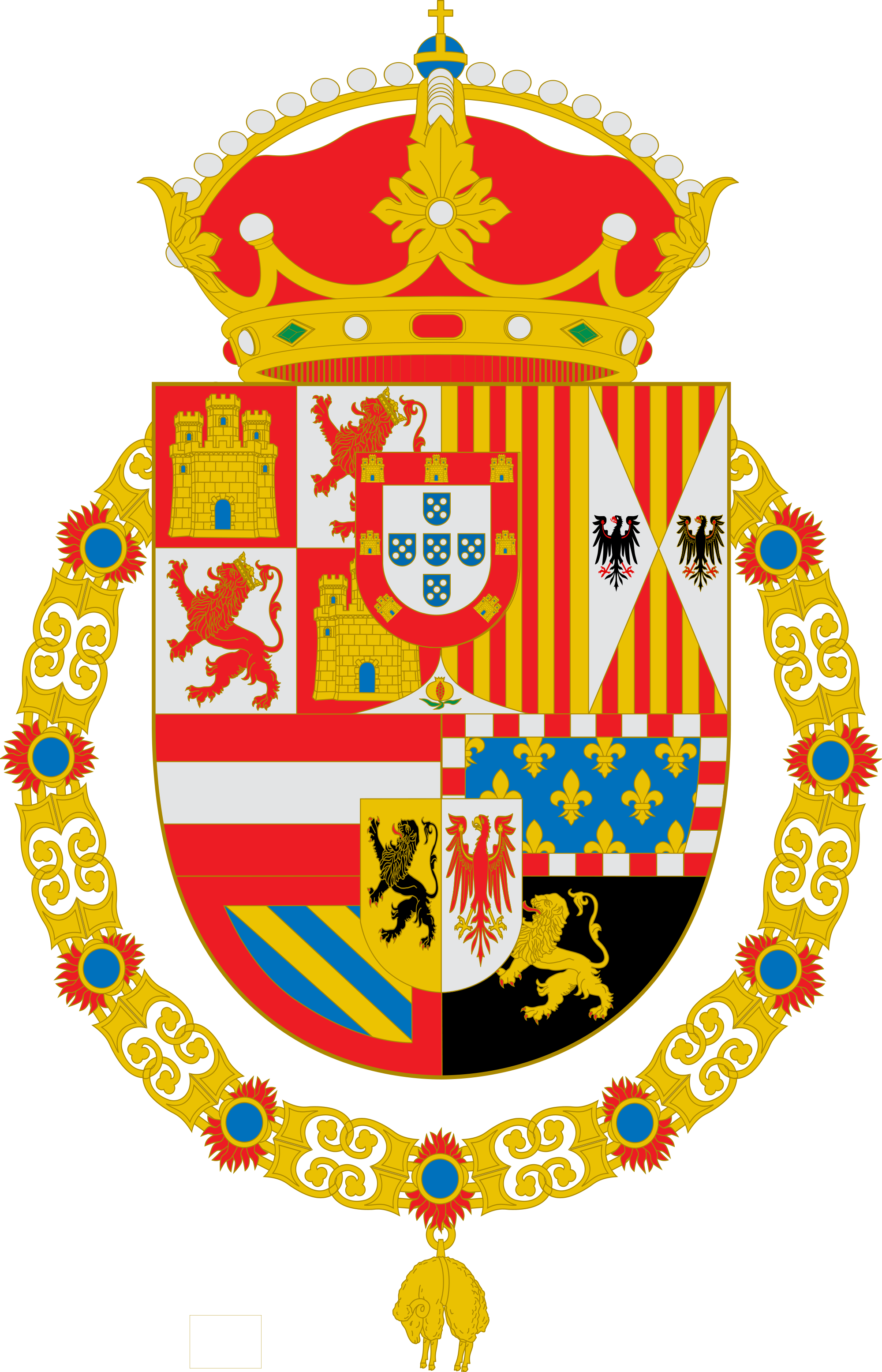 Open - Escudo De Armas De Felipe Ii (2000x3110), Png Download