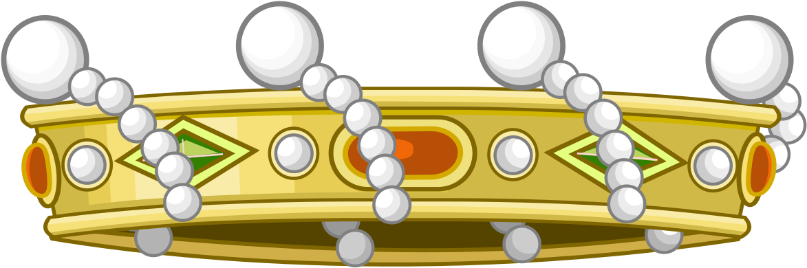 Heraldic Baroness Crown (1200x418), Png Download