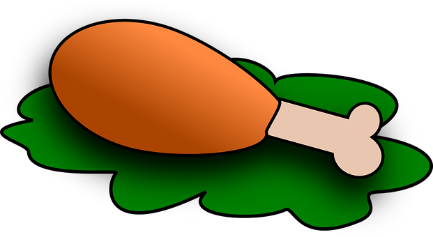 Turkey, Chicken, Food, Drumstick, Legs - Meat Clip Art (621x340), Png Download