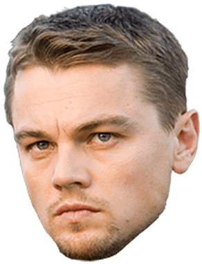 Face Leonardo Di Caprio - Leonardo Dicaprio Head Png (400x400), Png Download