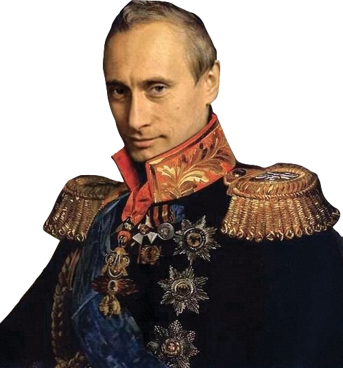 Vladimir Putin Old Painting (500x536), Png Download