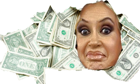 Cristina Llena De Dolares - Money (477x318), Png Download