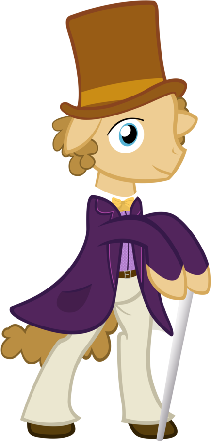 Spikesmustache, Ponified, Safe, Willy Wonka - Willy Wonka Pony (585x1024), Png Download