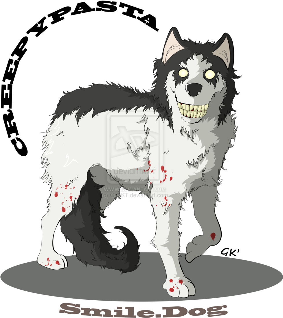 Resultado De Imagem Para Todos Os Personagens De Creepypasta - Smile Dog Creepypasta Cute (1024x1181), Png Download