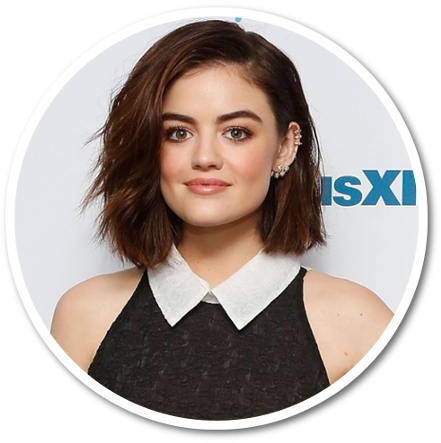 Lucy Hale - Lucy Hale Short Long Hair (800x450), Png Download