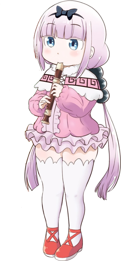Dragon Maid Kanna Recorder - Kobayashi San Chi No Maid Dragon Kanna No Nichijou (568x1108), Png Download