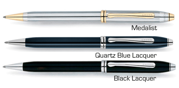 Townsend-pens - Cross Townsend Quartz Blue Lacquer Rollerball (620x461), Png Download