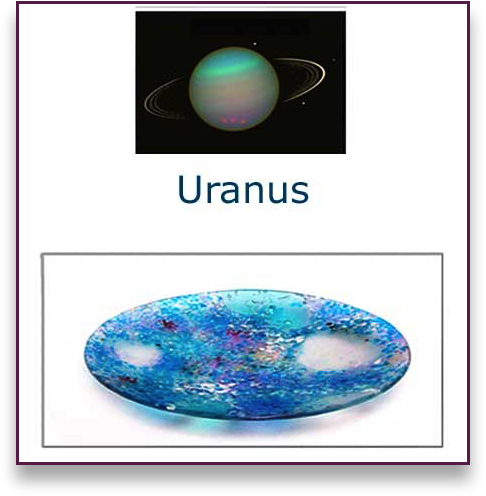 Uranus Glass Art Bowl - Glass (486x496), Png Download