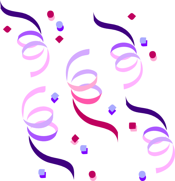 Confetti Clipart Clipart Panda Free - Streamers Clipart (582x600), Png Download