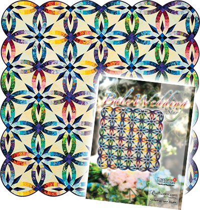 The Latest Version Of Our Very Popular Bali Wedding - Bali Wedding Star Quilt (400x420), Png Download