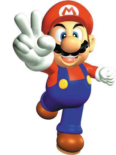 480px-mario - Super Mario 64 Png (480x600), Png Download