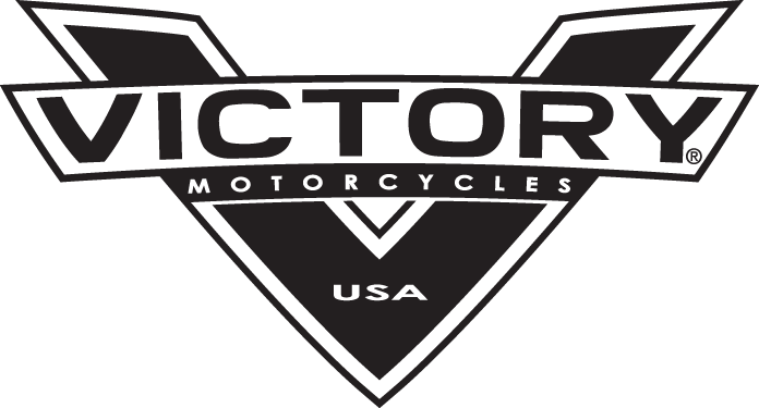 Victory Motorcycles One Color Logo Black - Victory Motorcycles Logo Png (696x375), Png Download