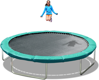 Real Fun - Trampoline (477x376), Png Download