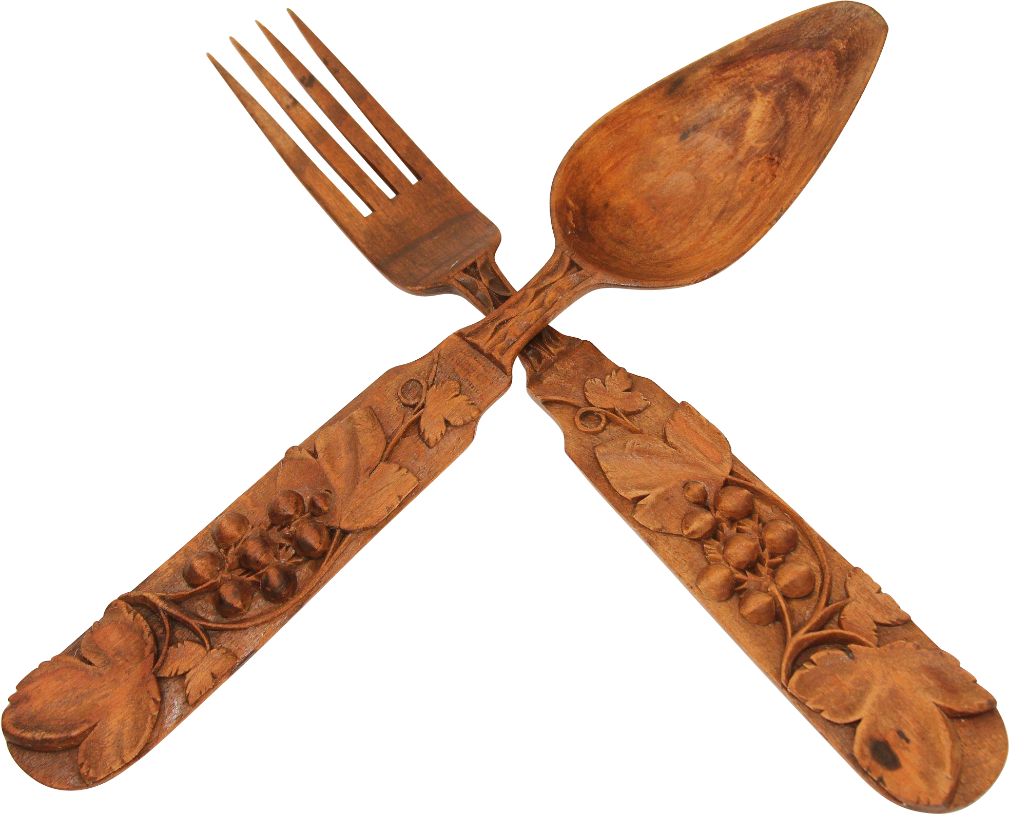 Wooden Spoon Png Clipart Freeuse Library - Wooden Spoon And Fork Png (1965x1965), Png Download