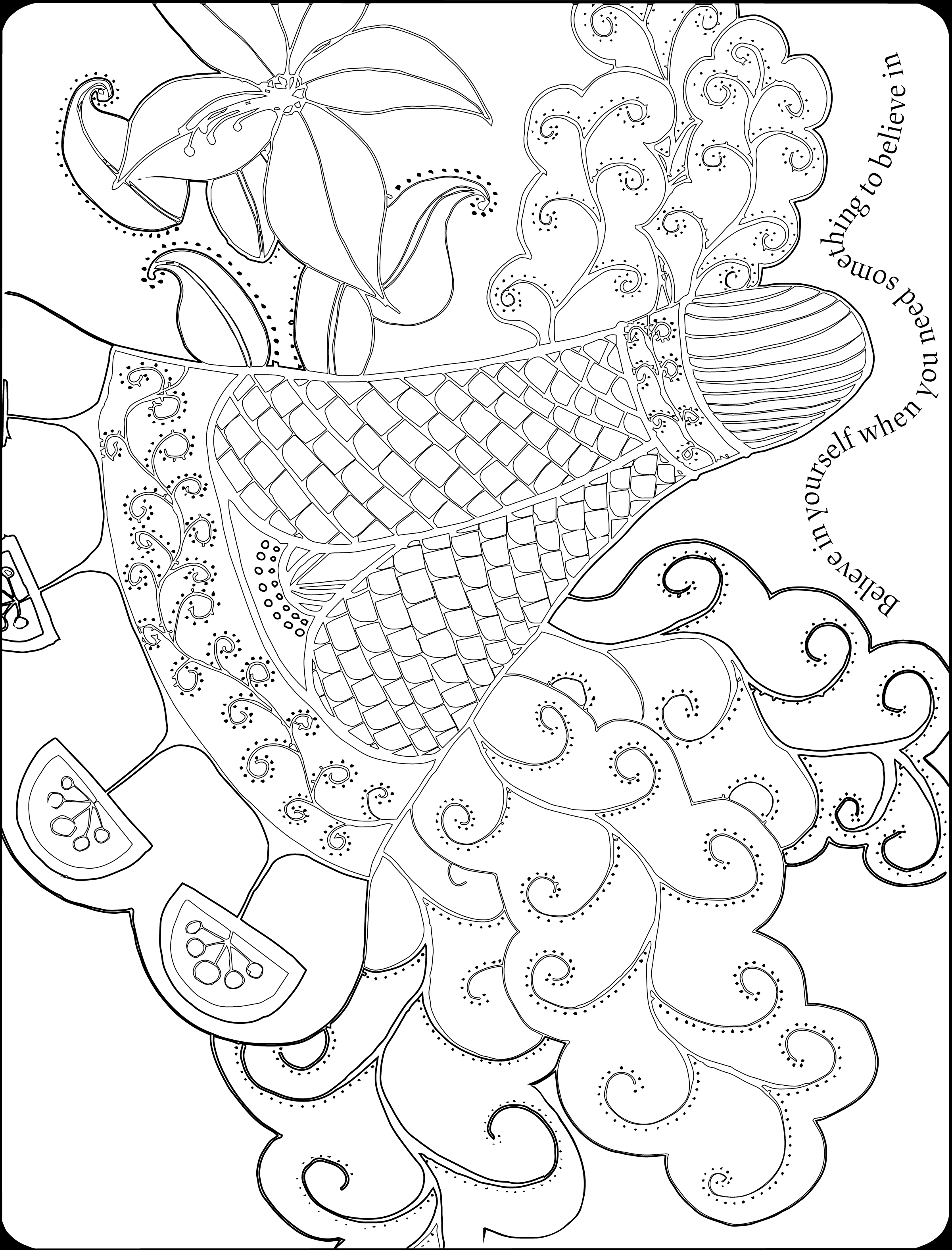 One Of Our Pages From Our Newest Publication - Adult Coloring Book: Stress Relieving Patterns (2400x3150), Png Download