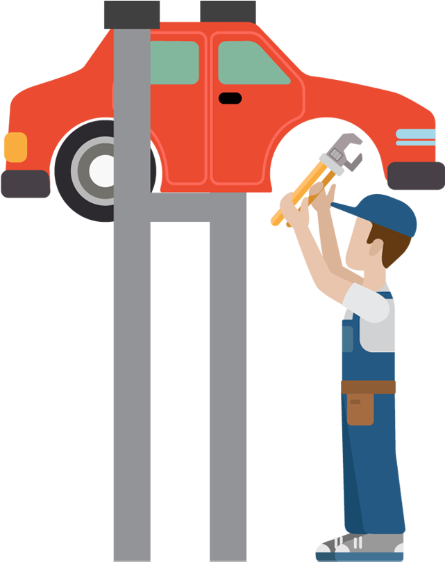 Auto Mechanic Clipart Desktop Backgrounds Clipart Free - Car Repair Clipart Png (650x810), Png Download