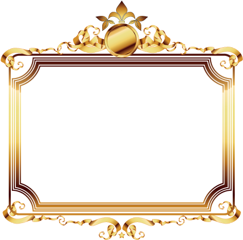 Picture Frame Gold Film Frame Luxury - Gold Luxury Photo Frame (600x600), Png Download