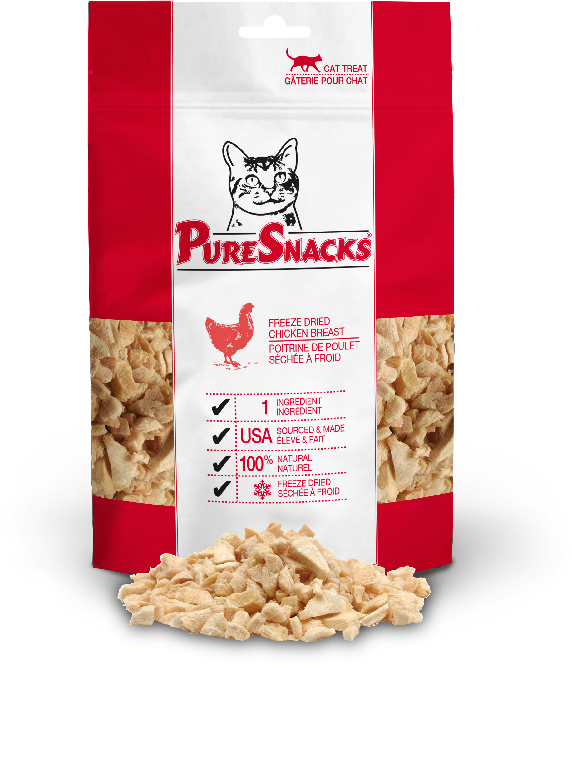 Chicken Breast Cat Treats - Puresnacks Chicken Breast Freeze-dried Cat Treats, (4000x3000), Png Download