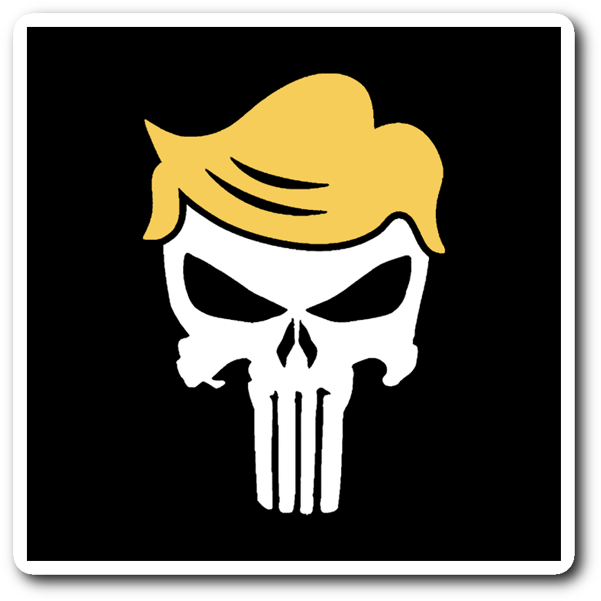 Trump Punisher Sticker - Trump Punisher (1064x1064), Png Download