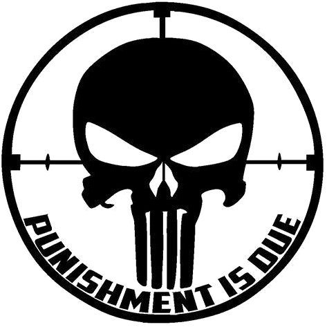Punisher Png Photo - Punisher Punishment Is Due (500x500), Png Download