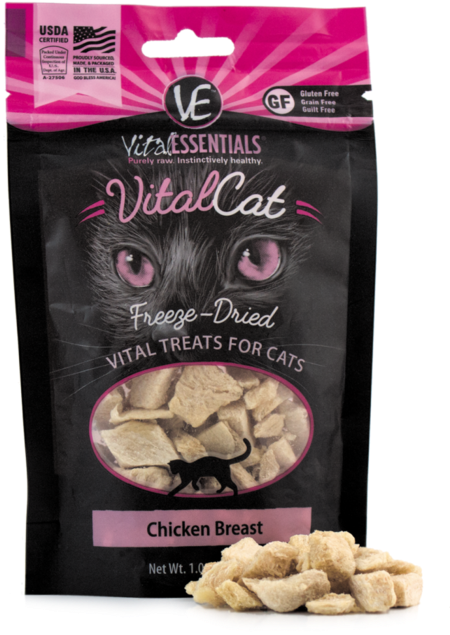 Vital Essentials Vital Cat Freeze Dried Grain Free - Vital Essentials Freeze-dried Vital Cat Treats Minnows, (510x700), Png Download