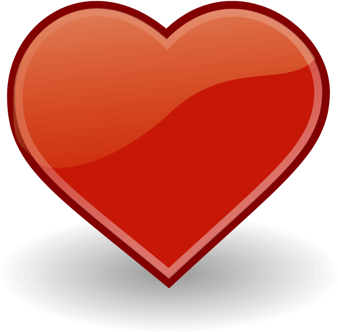 Favorite, Heart, Love, Red, Icon, Bookmark - Love Heart (640x620), Png Download