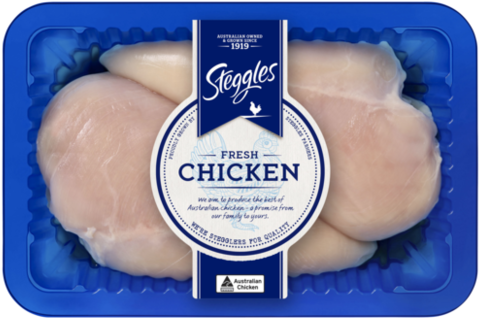 Fresh Chicken Breast - Steggles Chicken Hearts 1kg (500x500), Png Download