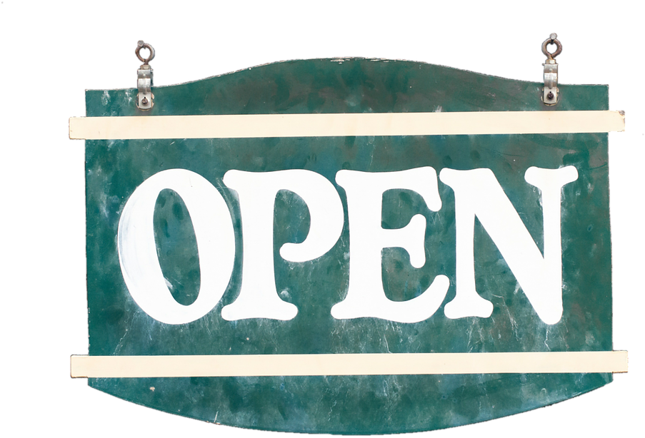 Open, Sign - Gerahmtes Holzbild Open Von Art Studio Art Plaza Größe: (1280x852), Png Download