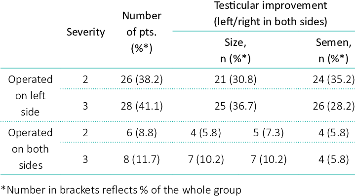 Patients Divided According To Preoperative Varicocele - Testicle (718x404), Png Download
