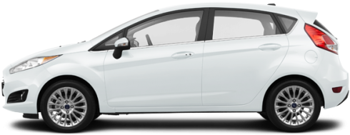 White Platinum - Ford Fiesta Sedan 2018 (500x256), Png Download