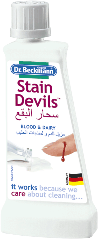 Special Stain Remover Against Blood Stains, Ice Cream, - Dr Beckmann (408x945), Png Download