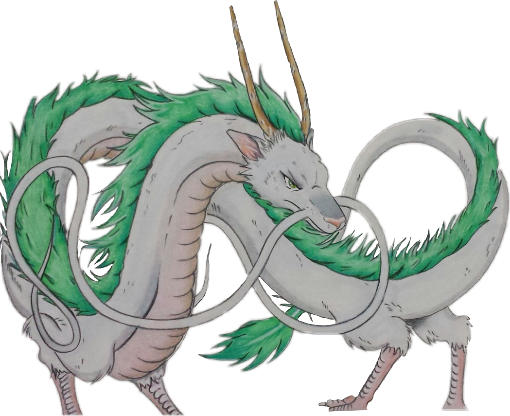 Fteanime Haku Spiritedaway Anime Studioghibli Dragon - Haku (1049x855), Png Download